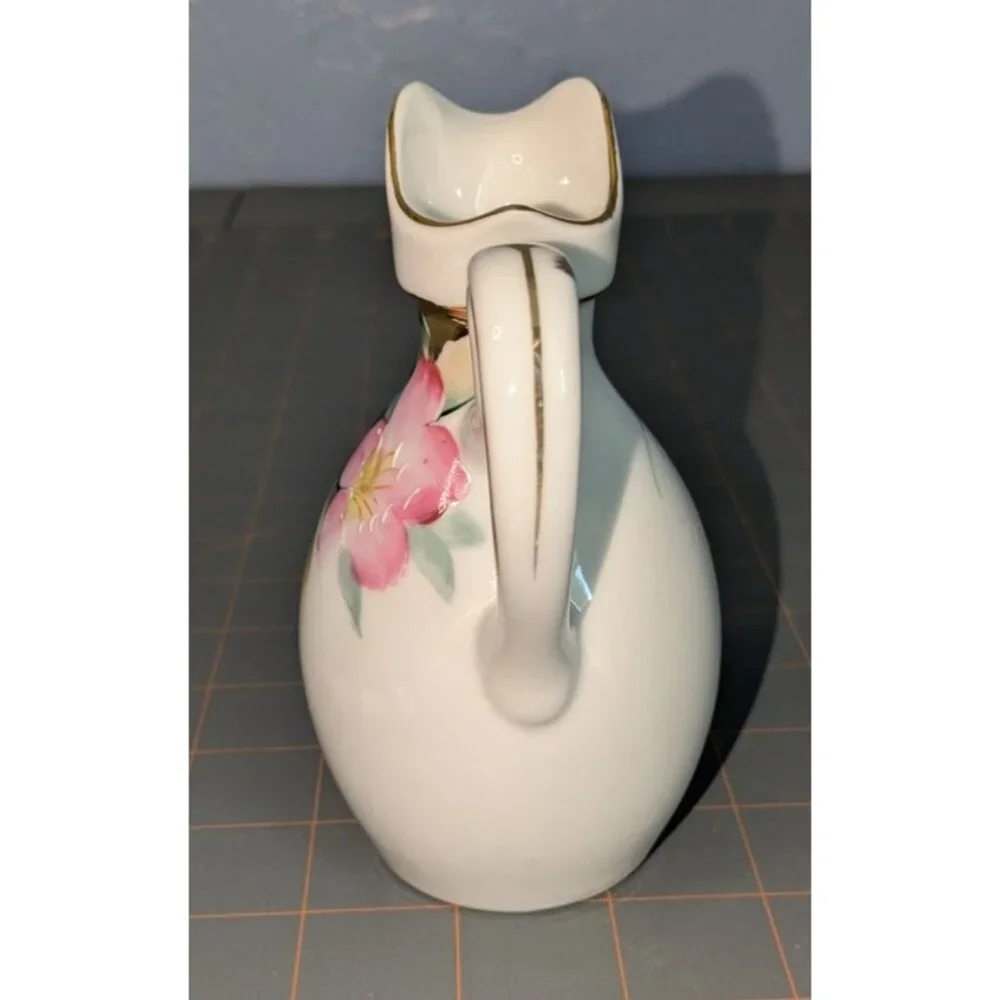 Vintage Noritake Azalea Porcelain Cruet Stopper Oil Vinegar red mark - Picture 9 of 10